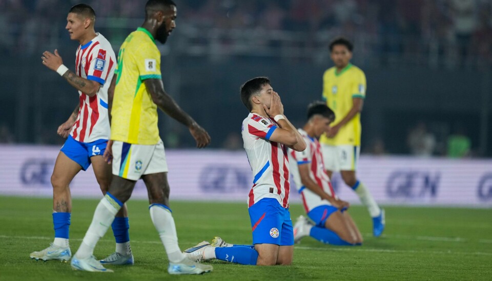 Paraguay sikret seg natt til onsdag norsk tid tre særdeles overraskende poeng mot Brasil i VM-kvalifiseringen. Paraguay sikret seg natt til onsdag norsk tid tre særdeles overraskende poeng mot Brasil i VM-kvalifiseringen. Foto: Jorge Saenz / AP / NTB