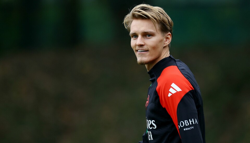 Arsenal-kaptein Martin Ødegaard var med på trening tirsdag, og reiser med laget som møter Inter i Milano onsdag Arsenal-kaptein Martin Ødegaard var med på trening tirsdag, og reiser med laget som møter Inter i Milano onsdag