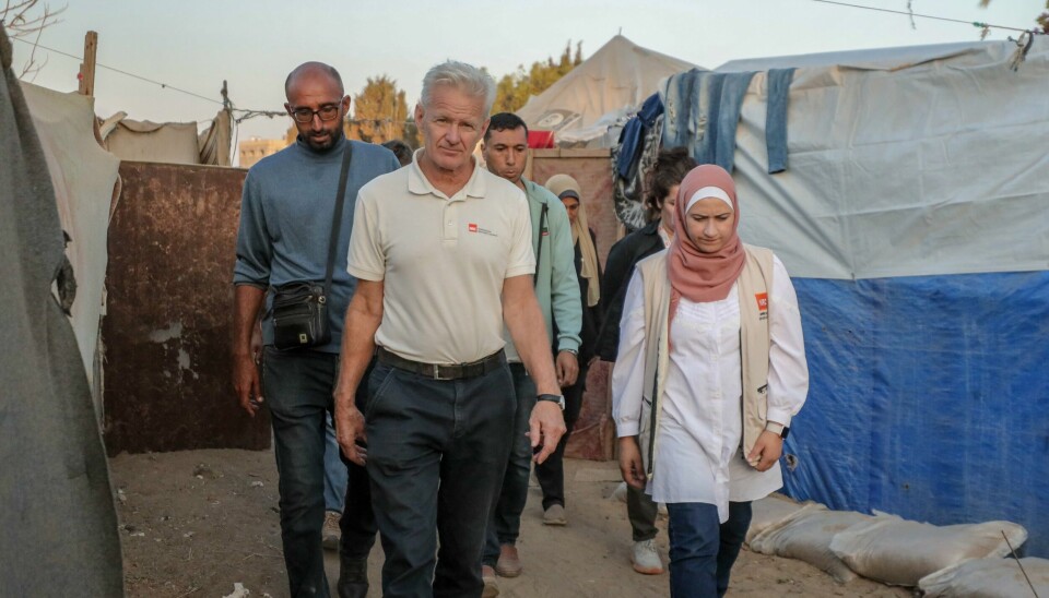 Jan Egeland sier han aldri har sett en befolkning i så stor desperasjon som den i Gaza. Han tror Donald Trump kan stabilisere situasjonen. Jan Egeland sier han aldri har sett en befolkning i så stor desperasjon som den i Gaza. Han tror Donald Trump kan stabilisere situasjonen. Foto: Amjad Al Fayoumi / NRC / Handout / NTB