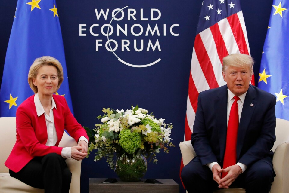 EU-kommisjonens president Ursula von der Leyen møtte president Donald Trump i Davos i 2020. De neste fire årene får de to mye med hverandre å gjøre. EU-kommisjonens president Ursula von der Leyen møtte president Donald Trump i Davos i 2020. De neste fire årene får de to mye med hverandre å gjøre.
