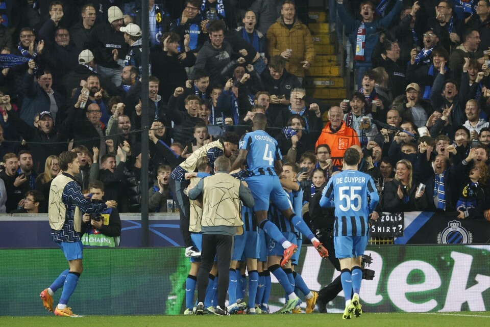 Brugge senket Aston Villa på hjemmebane. Brugge senket Aston Villa på hjemmebane. Foto: Geert Vanden Wijngaert / AP / NTB.