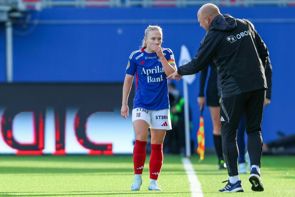 Vålerengas nøkkelspiller Thea Bjelde har pådratt seg en kneskade som koster henne resten av kampene i 2024. Dermed går hun glipp av cupfinalen. Vålerengas nøkkelspiller Thea Bjelde har pådratt seg en kneskade som koster henne resten av kampene i 2024. Dermed går forsvarsspilleren glipp av cupfinalen. Foto: Amanda Pedersen Giske / NTB