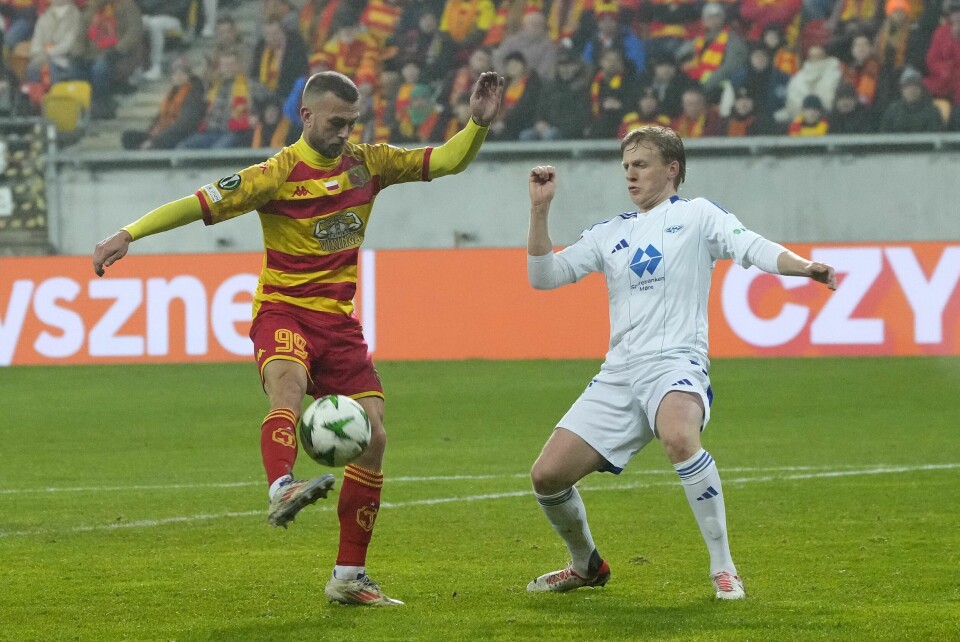 Kristoffer Normann Hansen scoret mot Molde Kristoffer Normann Hansen scoret mot Molde. Foto: Czarek Sokolowski / AP / NTB