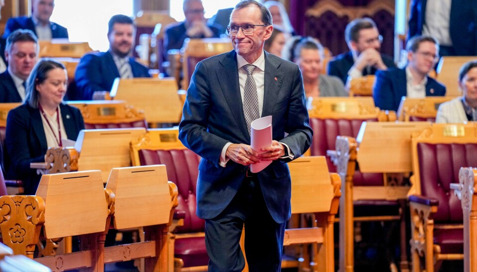 Utenriksminister Espen Barth Eide (Ap) i Stortinget for å redegjøre om EØS og Norges forhold til EU. Utenriksminister Espen Barth Eide (Ap) i Stortinget for å redegjøre om EØS og Norges forhold til EU. Foto: Beate Oma Dahle / NTB