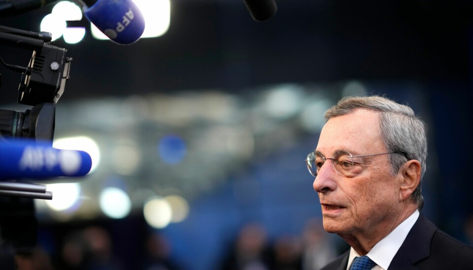 Etter USA-valget haster det enda mer for EU å få økonomien på skinner, advarer tidligere sjef for Den europeiske sentralbanken Mario Draghi. Etter USA-valget haster det enda mer for EU å få økonomien på skinner, advarer tidligere sjef for Den europeiske sentralbanken Mario Draghi. Foto: AP / NTB