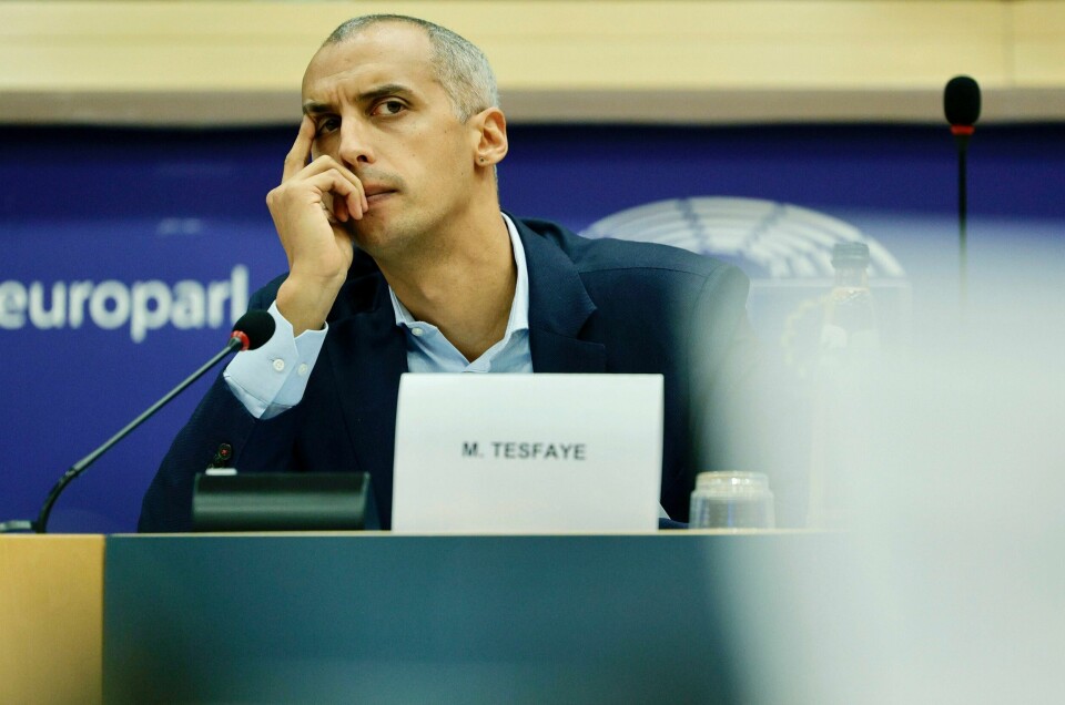 Danmarks barne- og kunnskapsminister Mattias Tesfaye. Arkivfoto fra et EU-møte i 2022. Danmarks barne- og kunnskapsminister Mattias Tesfaye. Arkivfoto fra et EU-møte i 2022. Foto: Olivier Matthys/AP.