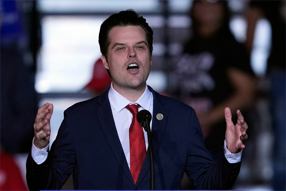 Donald Trump har pekt på Florida-kongressmann Matt Gaetz som sin nye justisminister. Donald Trump har pekt på Florida-kongressmann Matt Gaetz som sin nye justisminister. Foto: Evan Vucci / AP / NTB