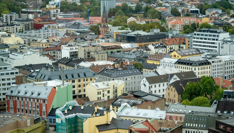 Boliger i Oslo. Mange nordmenn har mye gjeld. En fersk undersøkelse viser at halvparten av låntakerne her i landet er bekymret for økte rentekostnader. Foto: Gorm Kallestad / NTB