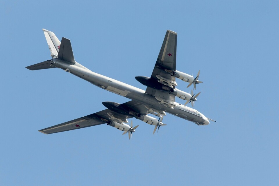 Arkivbilde av et russisk Tu-95. Arkivbilde av et russisk Tu-95. Foto: AP / NTB