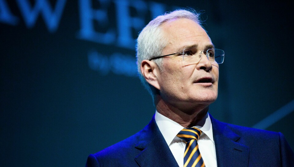 Exxon-topp Darren Woods på en konferanse i Houston i Texas i 2022. Exxon-topp Darren Woods på en konferanse i Houston i Texas i 2022. Foto: Marie D. De Jesús / Houston Chronicle / AP / NTB