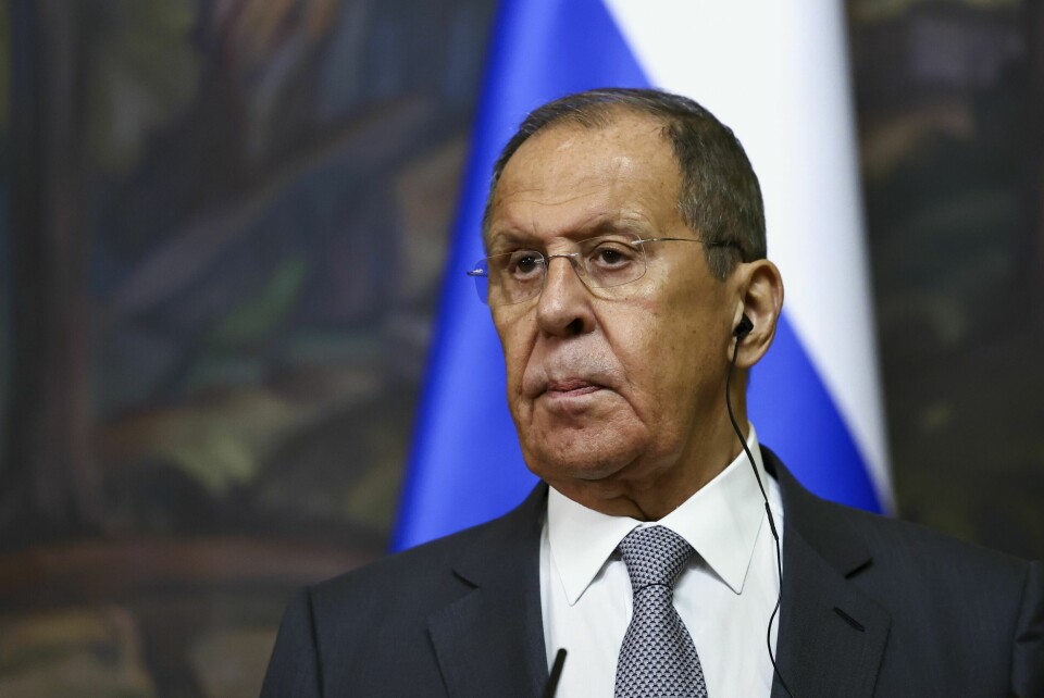 Sergej Lavrov har vært Russlands utenriksminister siden 2004. Russian Foreign Minister Sergey Lavrov speaks during joint press conference following the talks with Senegalese Foreign Minister Yassine Fall in Moscow, Russia, Thursday, Aug. 29, 2024. (Evgenia Novozhenina/Pool Photo via AP)