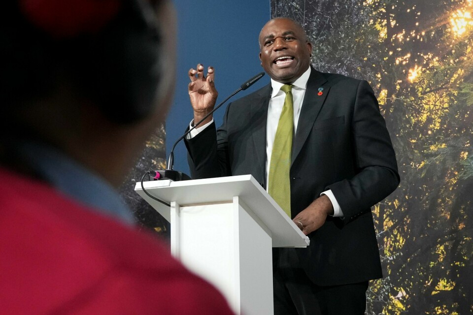 Storbritannias utenriksminister David Lammy sier landet aldri vil glemme sivilbefolkningen i Sudan. Storbritannias utenriksminister David Lammy sier landet aldri vil glemme sivilbefolkningen i Sudan. Foto: Sergei Grits / AP / NTB