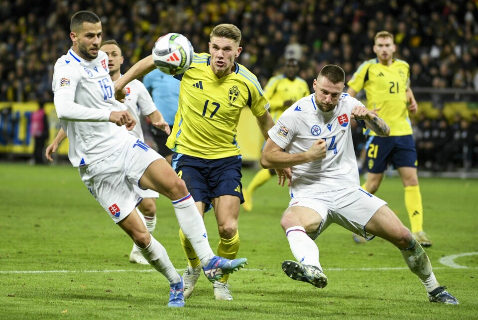Viktor Gyökeres tegnet seg igjen på scoringslisten for Sverige i nasjonsligaen Viktor Gyökeres tegnet seg igjen på scoringslisten for Sverige i nasjonsligaen. Foto: Jakob Åkersten Brodén / TT News Agency via AP / NTB