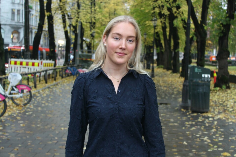Tilde Roswall (18), Fremskrittspartiets Ungdom. Tilde Roswall (18), Fremskrittspartiets Ungdom.