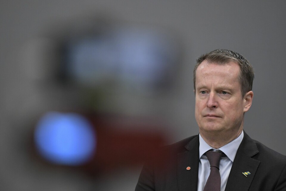 Sveriges minister Anders Ygeman reiser ikke til OL i Beijing. Anders Ygeman reiser ikke til OL i Beijing.Foto: Janerik Henriksson / TT / NTB