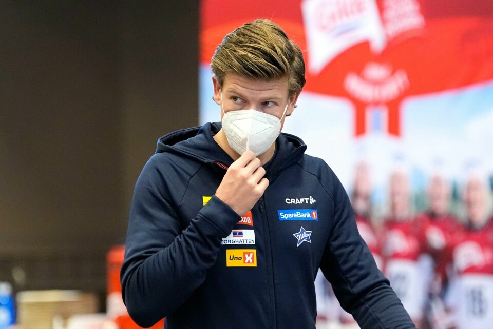 Johannes Høsflot Klæbo møtte pressen på Beitostølen. Johannes Høsflot Klæbo møtte pressen på Beitostølen. Foto: Terje Pedersen / NTB