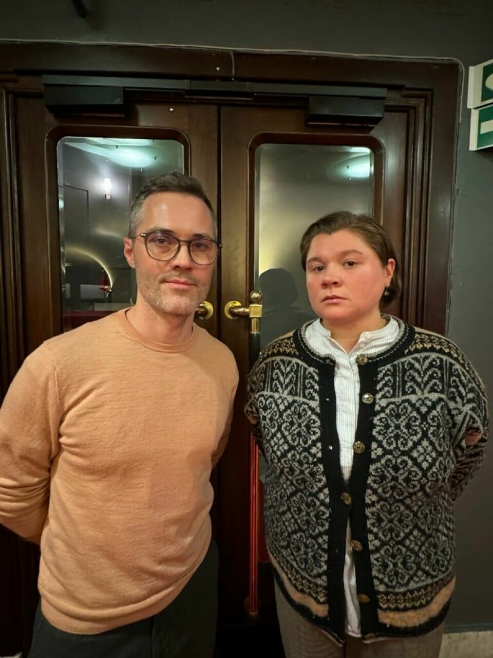 De tillitsvalgte ved Oslo Nye, Sindre Postholm og Karoline Schau, er frustrerte over det nye styrets plan. Sindre Postholm