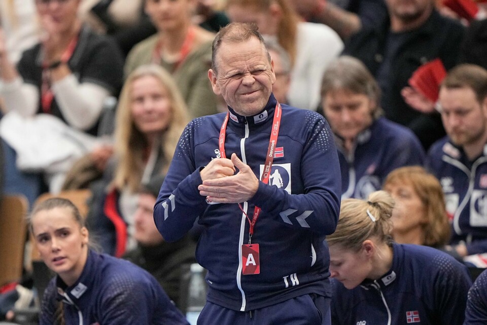 Thorir Hergeirsson og Norge spilte mot Romania i EM-generalprøven. Her fra oppgjøret mot Nederland lørdag. Thorir Hergeirsson og Norge spilte mot Romania i EM-generalprøven. Her fra oppgjøret mot Nederland lørdag.Foto: Bo Amstrup / Ritzau Scanpix / NTB