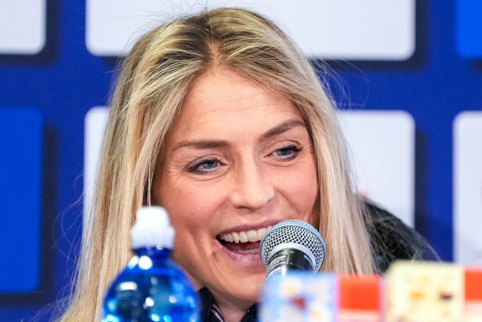 Therese Johaug på pressetreffet i forbindelse med langrennsåpningen på Beitostølen. Therese Johaug på pressetreffet i forbindelse med langrennsåpningen på Beitostølen. Foto: Terje Pedersen / NTB