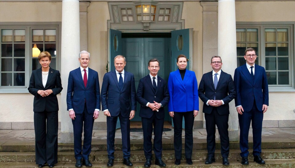 Statslederne møtes onsdag i Harpsund utenfor Stockholm hvor den svenske statsministeren har sitt landsted og representasjonsanlegg. Statslederne møtes onsdag i Harpsund utenfor Stockholm hvor den svenske statsministeren har sitt landsted og representasjonsanlegg. Foto: Cornelius Poppe / NTB