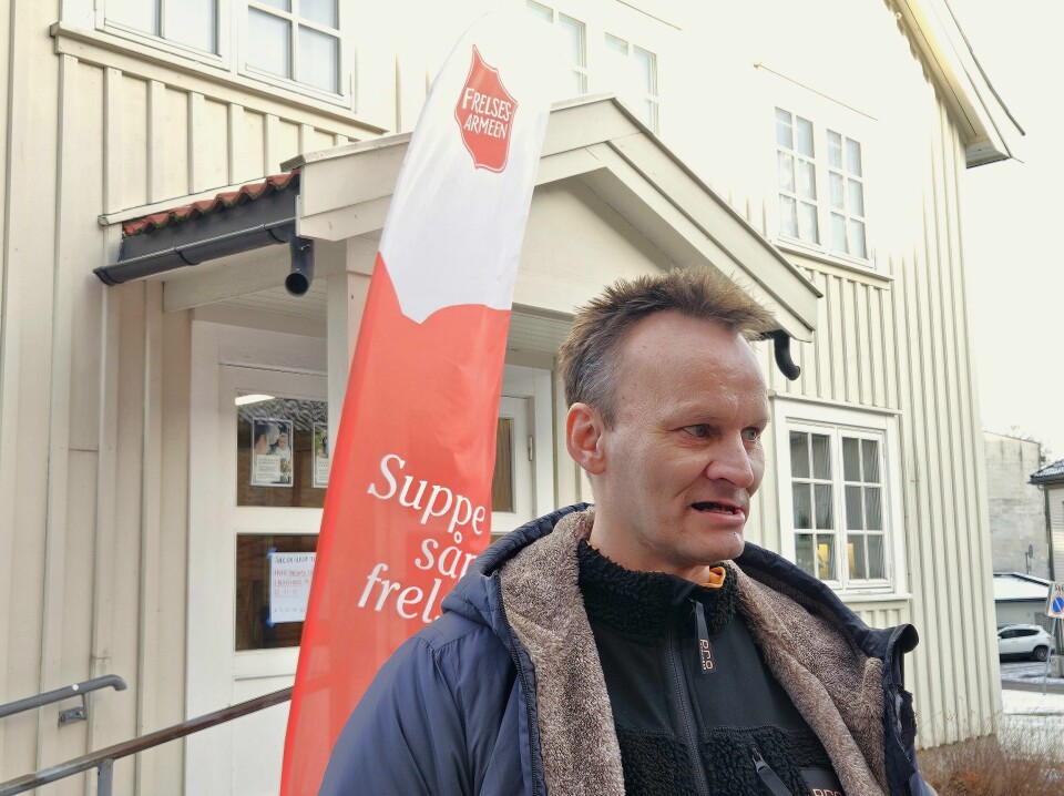 Rune Levi (49) håper å få hjelp til jul fra Frelsesarmeen i Tønsberg. Rune Levi (49) håper å få hjelp til jul fra Frelsesarmeen i Tønsberg.