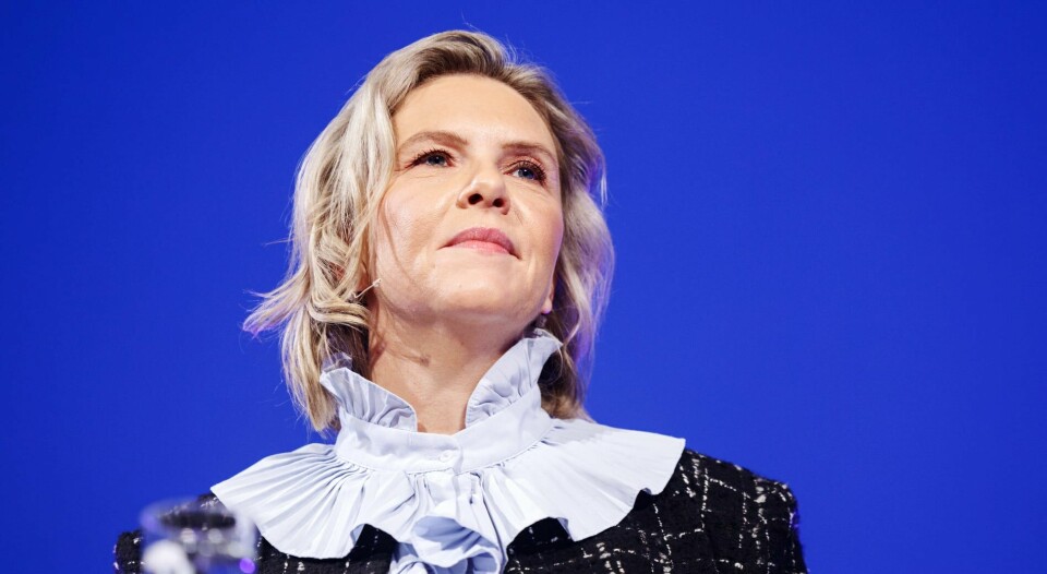 Dette er ikke første gangen høyresiden foreslår endringer som svekker tryggheten til vanlige arbeidstakere, skriver forfatterne av innlegget. Frp-leder Sylvi Listhaug (bildet) sa senest i «Politisk kvarter» tirsdag morgen at noe må gjøres med sykelønnsordninga. Sylvi Listhaug, leder i Fremskrittspartiet