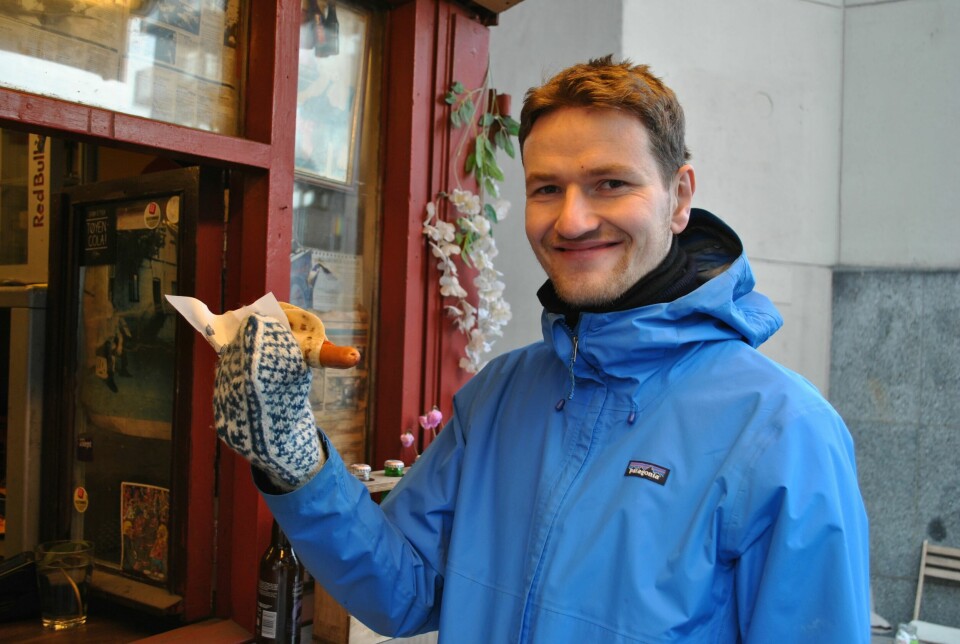 Maximillian Schnell studerer like i nærheten av Syverkiosken, og har etter hvert blitt fast lunsjkunde. Maximillian Schnell, Syverkiosken