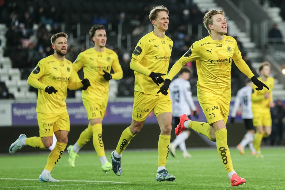 Bodø/Glimt og Jens Petter Hauge (t.h.) håper på en festforestilling på Old Trafford i kveld. Bodø/Glimt og Jens Petter Hauge (t.h.) håper på en festforestilling på Old Trafford i kveld.