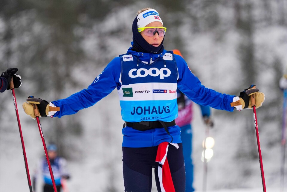 Therese Johaug på trening i Ruka. Therese Johaug på trening i Ruka.Foto: Terje Pedersen / NTB