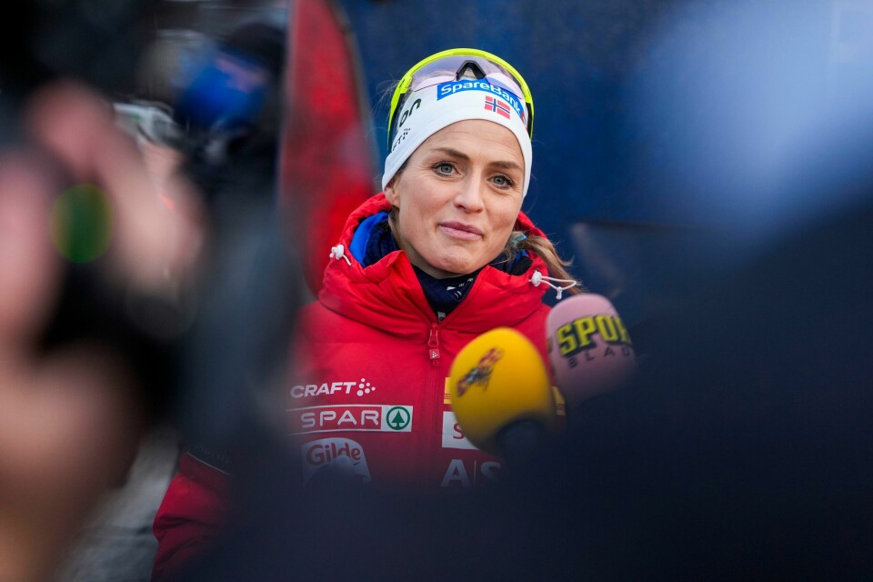 Therese Johaug er på plass i Ruka i Finland. Therese Johaug møtte pressen foran verdenscupåpningen i Ruka.Foto: Terje Pedersen / NTB