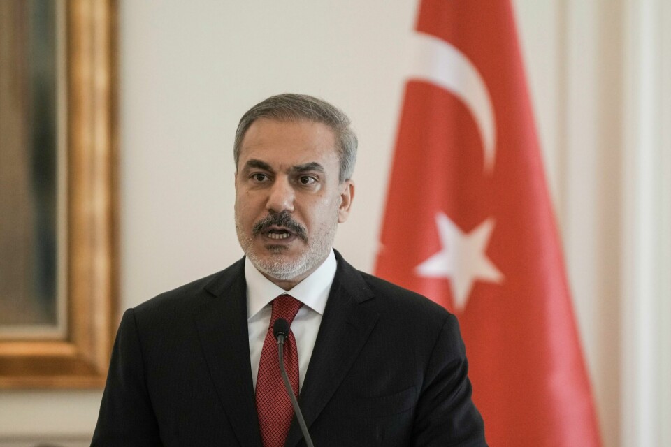 Tyrkias utenriksminister Hakan Fidan. Tyrkias utenriksminister Hakan Fidan. Foto: Thanassis Stavrakis / AP / NTB