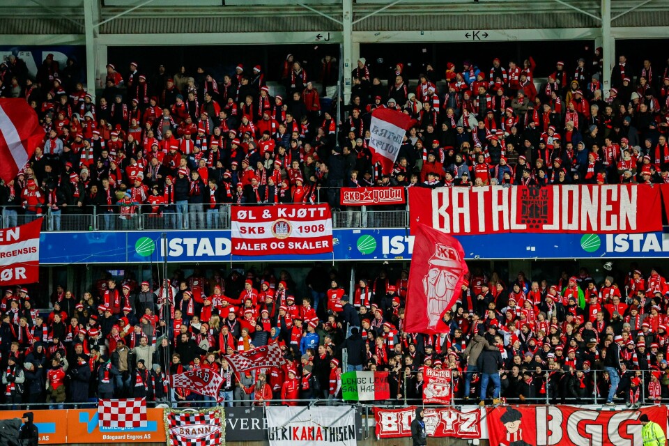 Brann vant tilskuerkampen i norsk fotball. Brann vant tilskuerkampen i norsk fotball. Foto: Svein Ove Ekornesvåg / NTB