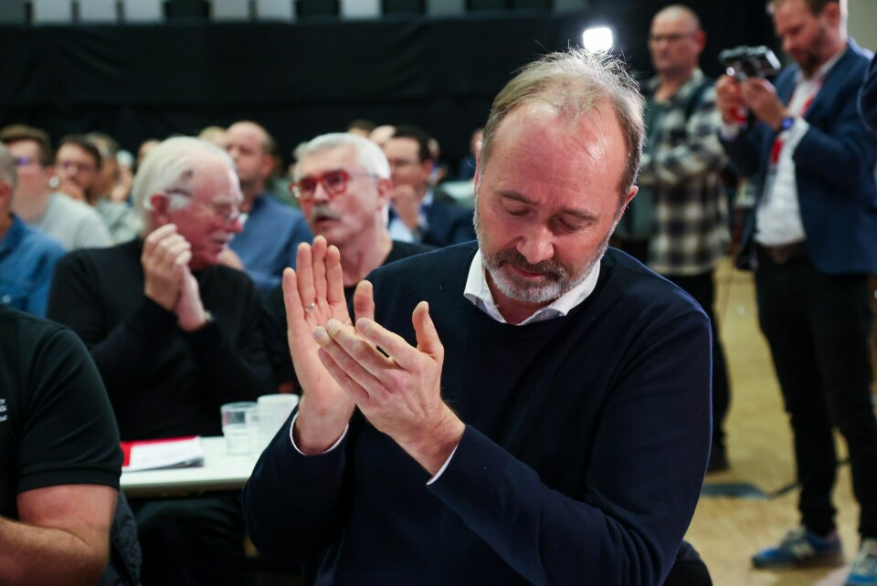 Det ble en seier for Trond Giske lørdag. Trond Giske under nominasjonsmøte Trøndelag Arbeiderparti på Scandic Hell hotell Stjørdal.
