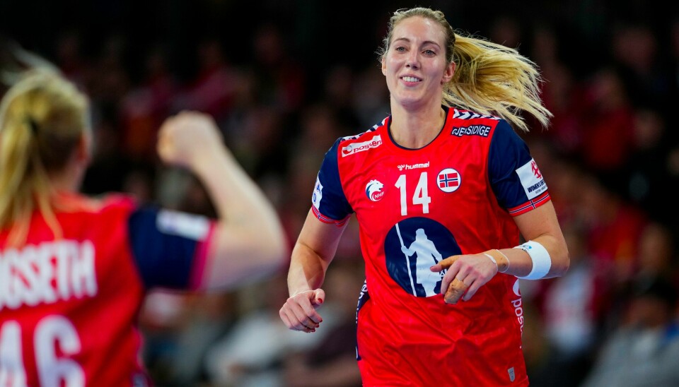Kristine Breistøl var toneangivende for Norge i seieren mot Østerrike. Kristine Breistøl var toneangivende for Norge i seieren mot Østerrike. Foto: Beate Oma Dahle / NTB