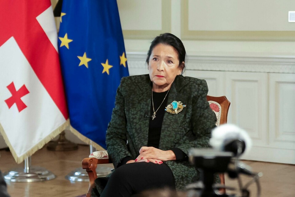 Georgias president Salome Zurabisjvili. Georgias president Salome Zurabisjvili.