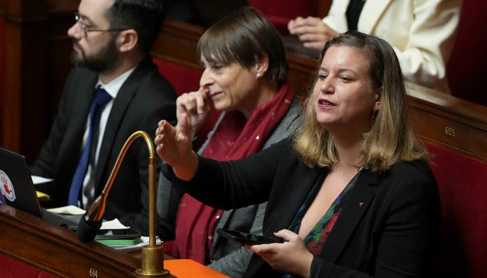 Mathilde Panot, parlamentarisk leder for Ytre vestre-partiet LFI. Mathilde Panot, parlamentarisk leder for Ytre vestre-partiet LFI. Foto: Michel Euler / AP / NTB
