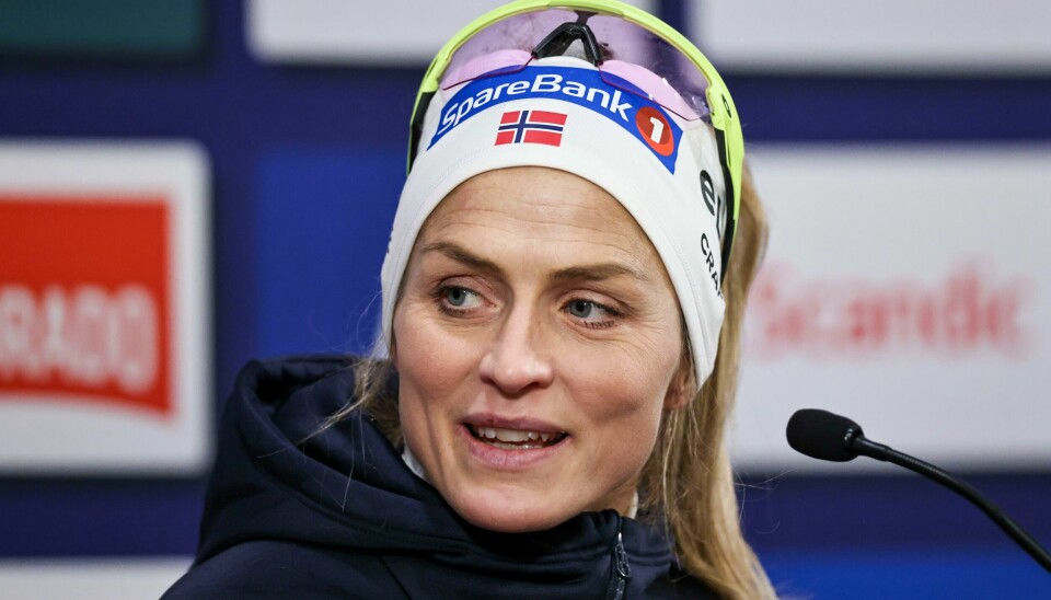 Therese Johaug møtte pressen før helgens verdenscuprenn på Lillehammer. Therese Johaug møtte pressen før helgens verdenscuprenn på Lillehammer. Foto: Geir Olsen / NTB