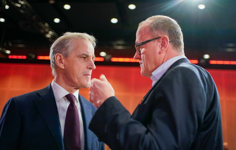 – Hva jeg sier, og hvilke råd jeg gir i de prosessene, det sier jeg internt og ikke gjennom mediene, sier Frode Jacobsen. Her fotografert sammen med partileder og statsminister Jonas Gahr Støre på Arbeiderpartiets landsstyremøte i Oslo i fjor. – Hva jeg sier, og hvilke råd jeg gir i de prosessene, det sier jeg internt og ikke gjennom mediene, sier Frode Jacobsen. Her fotografert sammen med partileder og statsminister Jonas Gahr Støre på Arbeiderpartiets landsstyremøte i Oslo i fjor. Foto: Terje Pedersen / NTB