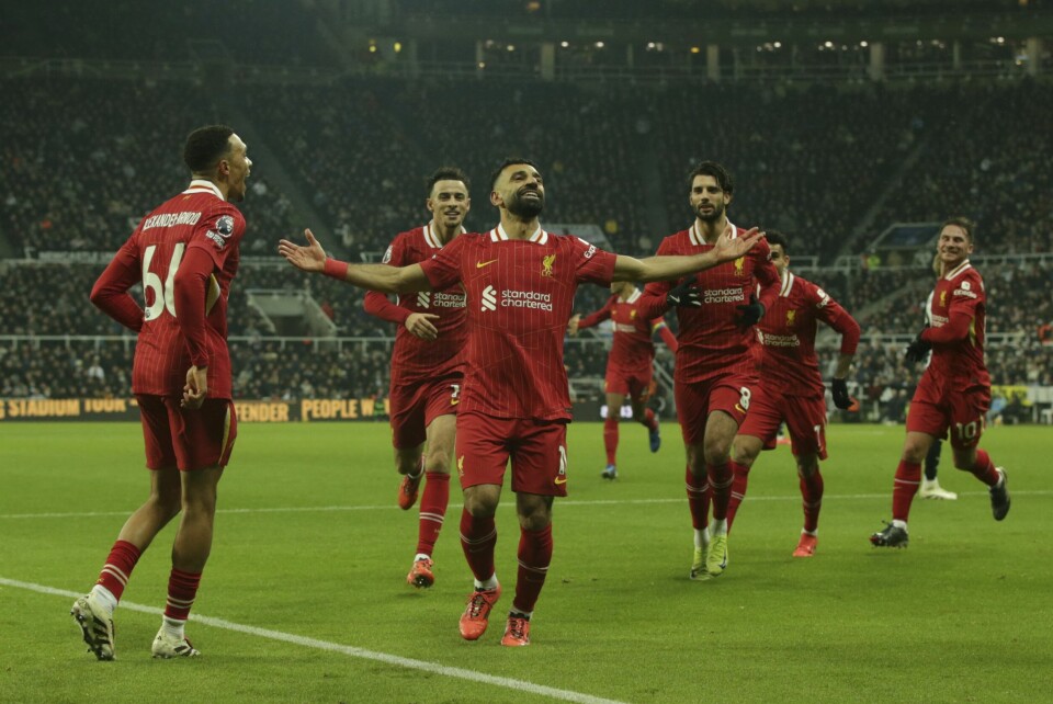 Mohamed Salah scoret to og hadde målgivende da Liverpool avga poeng mot Newcastle etter en gedigen keepertabbe Mohamed Salah scoret to og hadde målgivende da Liverpool avga poeng mot Newcastle etter en gedigen keepertabbe