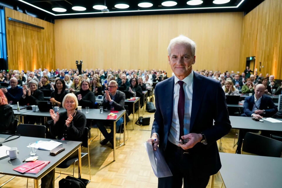 Statsminister Jonas Gahr Støre (Ap) på vei inn til Unio-konferansen. Statsminister Jonas Gahr Støre (Ap) på vei inn til Unio-konferansen. Foto: Gorm Kallestad / NTB