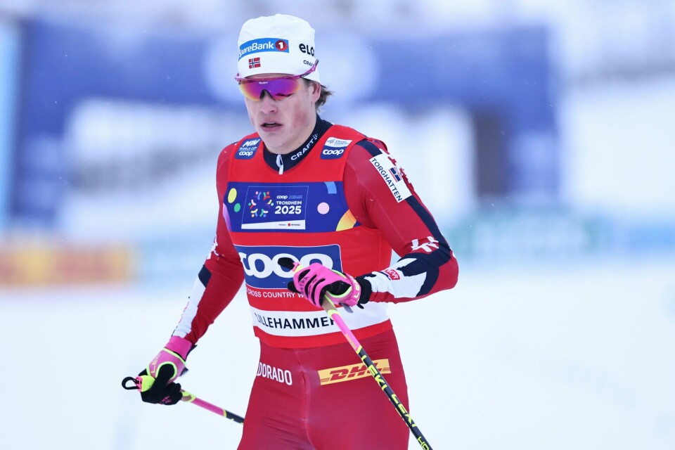 Johannes Høsflot Klæbo under verdenscup langrenn sprint prolog på Birkebeineren Skistadion på Lillehammer Johannes Høsflot Klæbo under verdenscup langrenn sprint prolog på Birkebeineren Skistadion på Lillehammer.Foto: Geir Olsen / NTB