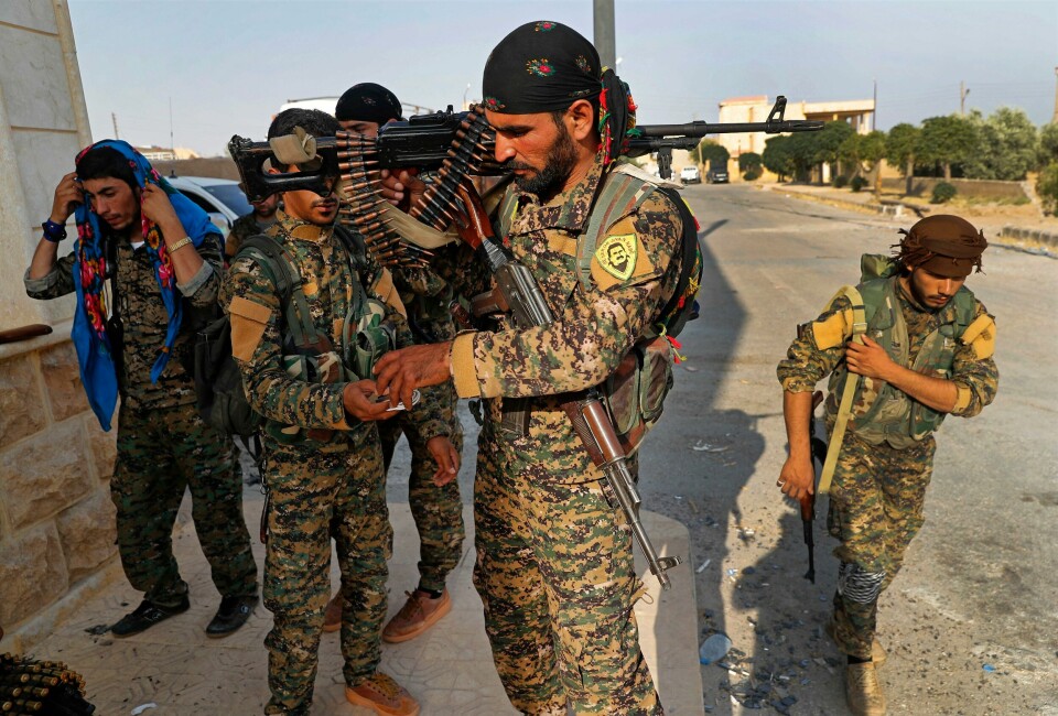 Den kurdiskledede SDF-militsen kontrollerer rundt 30 prosent av Syria. Den kurdiskledede SDF-militsen, som kontrollerer rundt 30 prosent av Syria, gleder seg over Assad-regimets. Foto: AP / NTB