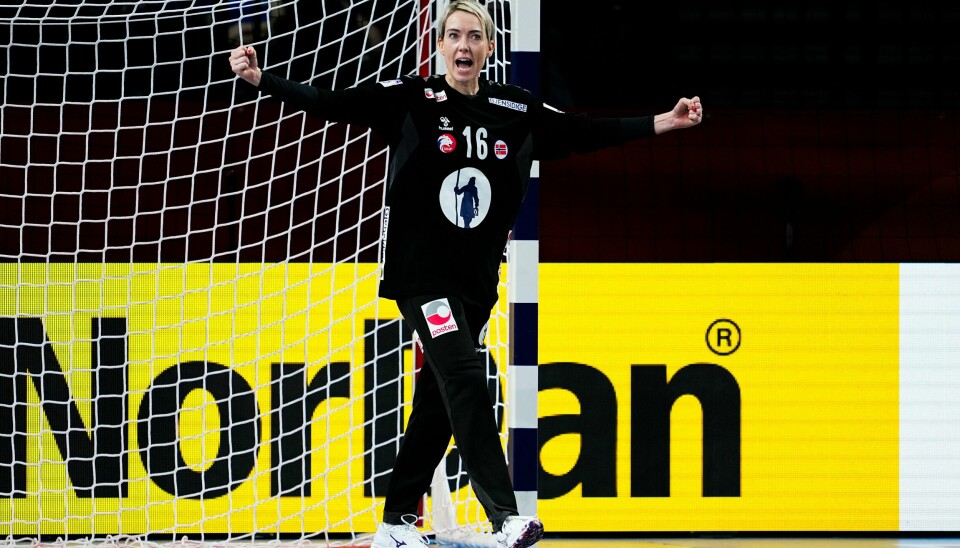 Katrine Lunde var til tider en levende vegg i det norske målet. Katrine Lunde var til tider en levende vegg i det norske målet. Foto: Beate Oma Dahle / NTB
