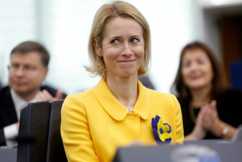 EUs utenrikssjef Kaja Kallas hyller den syriske diktatoren Bashar al-Assads fall. EUs utenrikssjef Kaja Kallas hyller den syriske diktatoren Bashar al-Assads fall. Foto: Jean-François Badias / AP / NTB