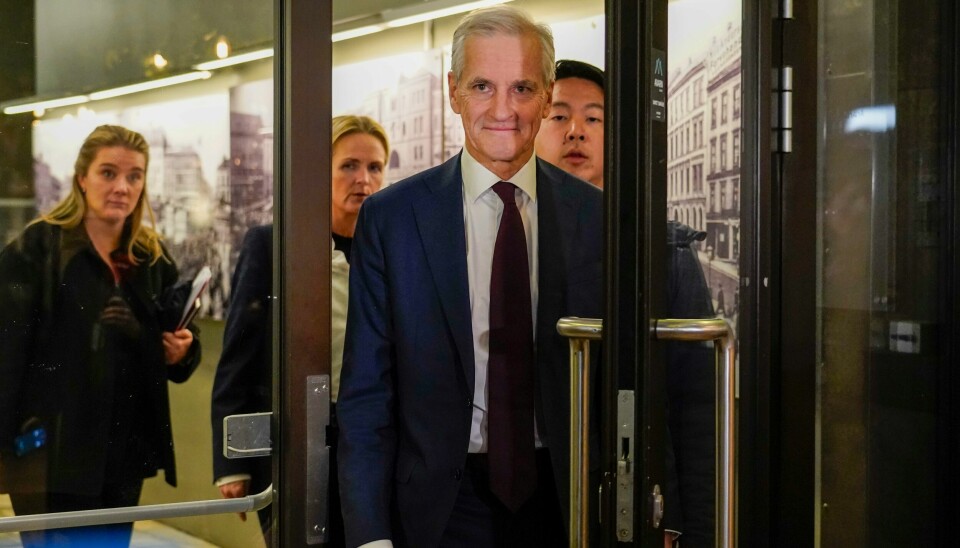 Statsminister Jonas Gahr Støre (Ap) møter pressen etter Aps sentralstyremøte på Youngstorget og møtet i samarbeidskomiteen mellom LO og Arbeiderpartiet mandag ettermiddag. Statsminister Jonas Gahr Støre (Ap) møter pressen etter Aps sentralstyremøte på Youngstorget og møtet i samarbeidskomiteen mellom LO og Arbeiderpartiet mandag ettermiddag.Foto: Gorm Kallestad / NTB