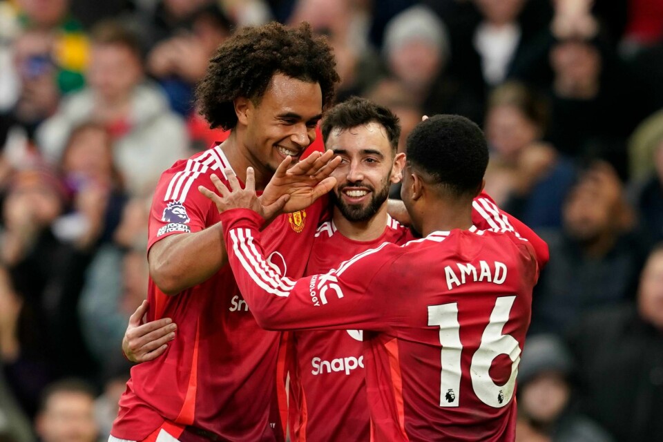 Manchester United jakter nye poeng i Europa i kveld Joshua Zirkzee scoret to mot Everton i Premier League søndag. Foto: Dave Thompson / AP Photo / NTB