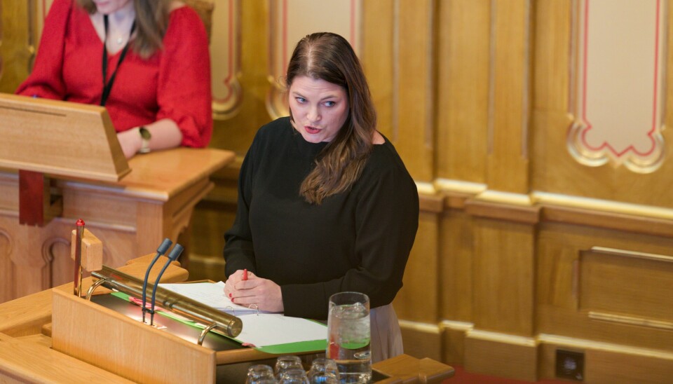Næringsminister Cecilie Myrseth jobber med å få på plass en kontakt i Kyiv. Næringsminister Cecilie Myrseth jobber med å få på plass en kontakt i Kyiv. Foto: Thomas Fure / NTB