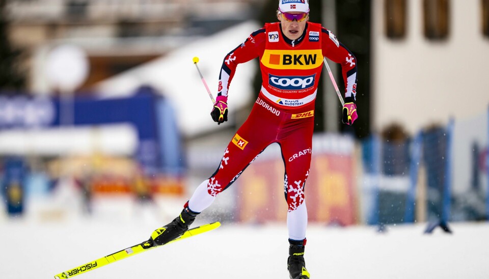 Johannes Høsflot Klæbo vant nok en gang i Davos. Johannes Høsflot Klæbo vant nok en gang i Davos. Foto: Jean-Christophe Bott / AP / NTB