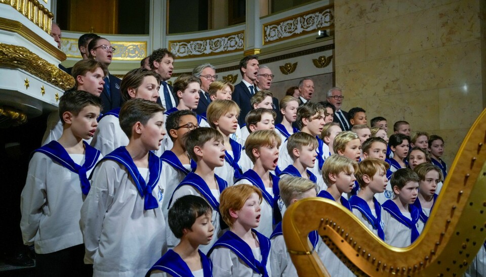 Sølvguttene sang i Slottskapellet i Oslo lørdag. Sølvguttene sang i Slottskapellet i Oslo lørdag. Foto: Terje Bendiksby / NTB