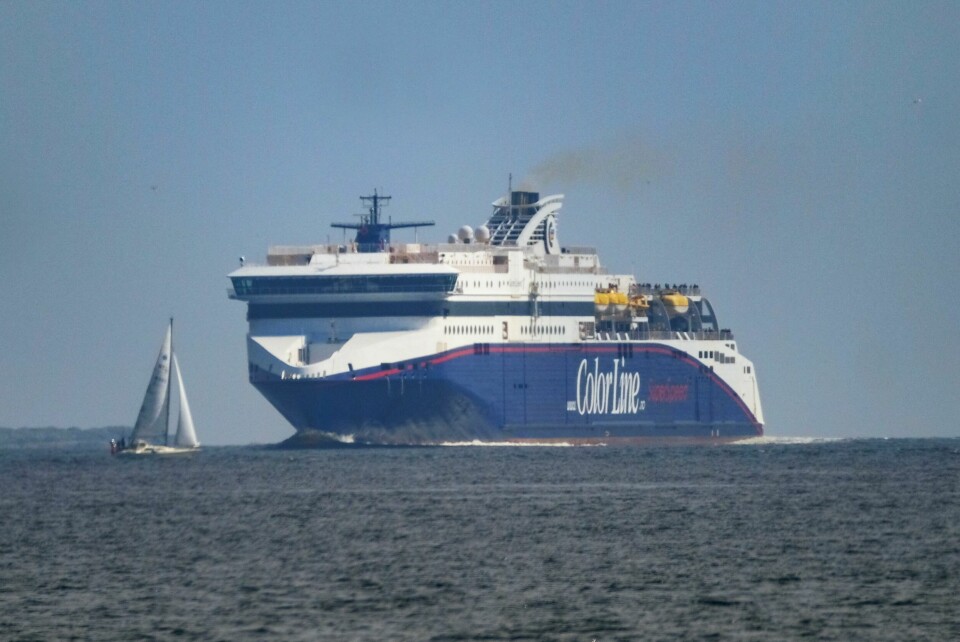 Superspeed er en av fergene som har innstilt avgangene mandag som følge av uværet. Color Line er et av flere rederier som merker økt pågang fra reisende etter flyplasskaos og streik.Foto: Tor Erik Schrøder / NTB
